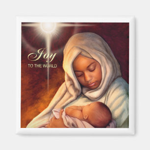 Imã Ímãs do Natal de Madonna do afro-americano