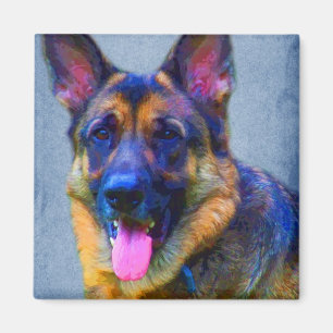 Imã Ímãs do retrato do german shepherd