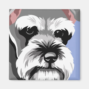Imã Ímãs do Schnauzer diminuto