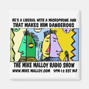 IMÃ ÍMÃS DO SHOW RADIOFÓNICO DO MICROFONE MALLOY