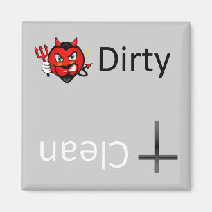 Imã Ímãs limpos sujos da máquina de lavar louça do