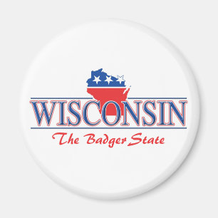 Imã Ímãs patrióticos de Wisconsin