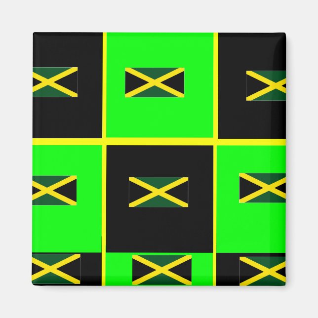 Imã ímãs quadrados jamaica (Frente)