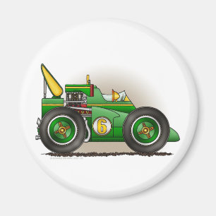 Imã Ímãs verdes do carro de corridas de Indy