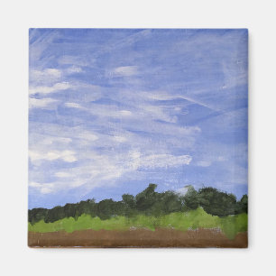 Imã imensão de pintura de paisagem no céu grande por