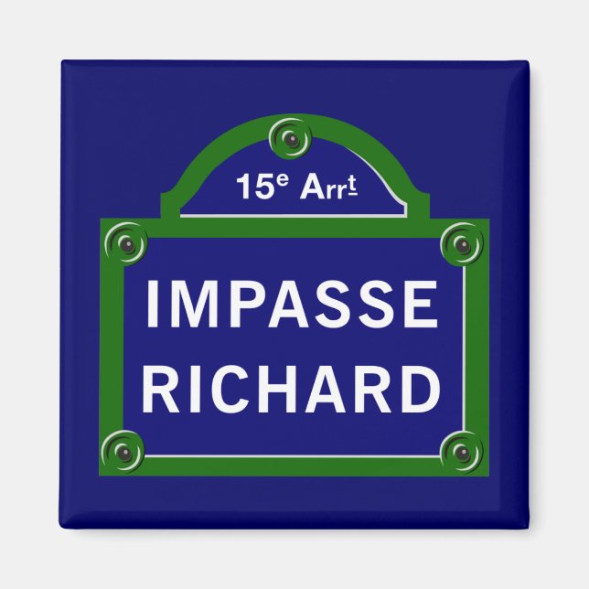 Imã Impasse Richard, Sinal de Paris (Frente)