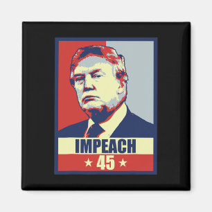 Imã Impeachment 45 Presidente Homens Mulheres Anti Don