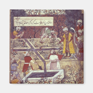 Imã Imperador Babur e seu plano do arquiteto