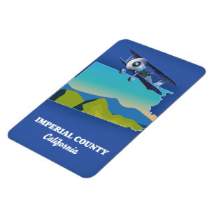 Ímã Imperial County viagem map Mug