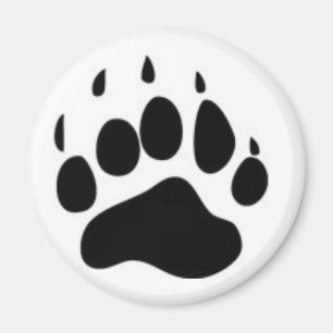 Imã Impressão da pata de urso