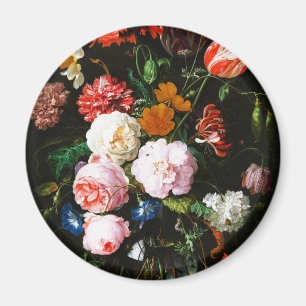 Imã Impressão de Arte Botânica Floral Escura e Mal-hum