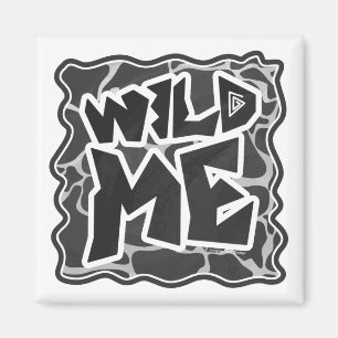 Imã Impressão de Cinzas Negra e Clara Girafa