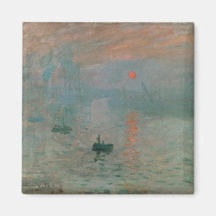 Imã Impressão de Claude Monet Surgimento do Sol (levan