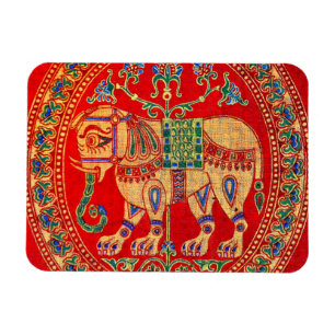 Ímã impressão de elefantes da Índia Oriental