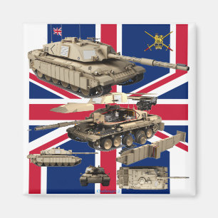 Imã Impressão de foto do tanque Challenger 2