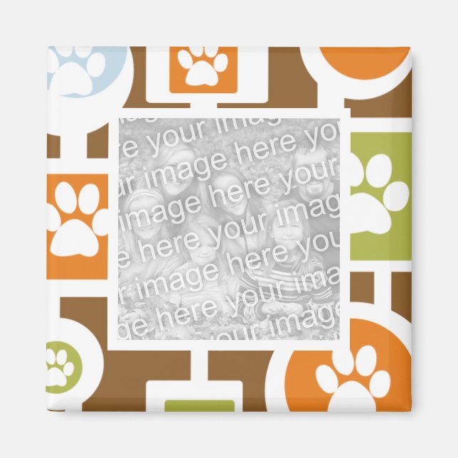 Imã Impressão de fotos padrão de 70 anos (Frente)