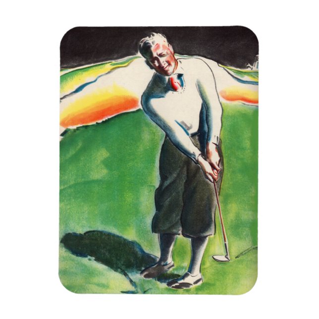 Ímã impressão de golfe de 1934 (Vertical)