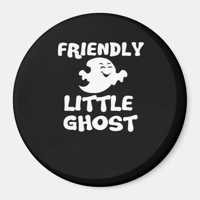 Imã Impressão de Halloween Little Boo  (Frente)