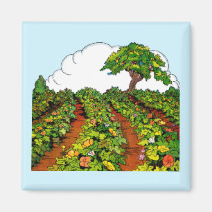 Imã impressão de jardim 1920