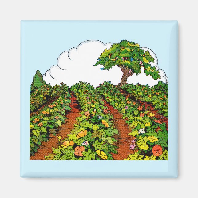 Imã impressão de jardim 1920 (Frente)