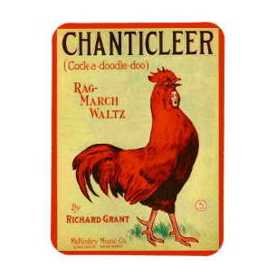 Ímã impressão de música Chanticleer sheet 1910
