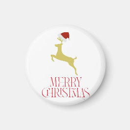 Imã Impressão de Natal vermelha da moda