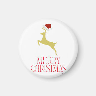 Imã Impressão de Natal vermelha da moda