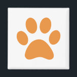 Imã Impressão de Paw<br><div class="desc">Design de impressão de plataforma divertida para amantes de os animais!</div>