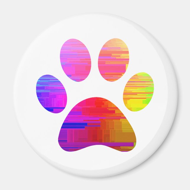 Imã Impressão de Paw (Frente)