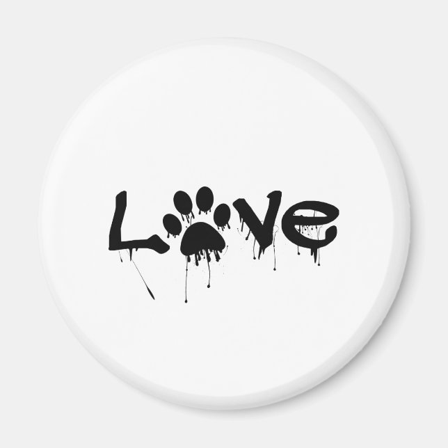 Imã Impressão de Paw (Frente)