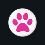 Imã Impressão de Paw<br><div class="desc">Pata,  impressão,  cão,  gato,  animal de estimação,  cachorrinho,  gatinho,  simpatia,  guardar,  lembrar</div>