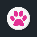 Imã Impressão de Paw<br><div class="desc">Pata,  impressão,  cão,  gato,  animal de estimação,  cachorrinho,  gatinho,  simpatia,  guardar,  lembrar</div>
