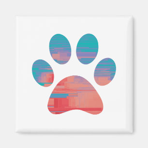 Imã Impressão de Paw