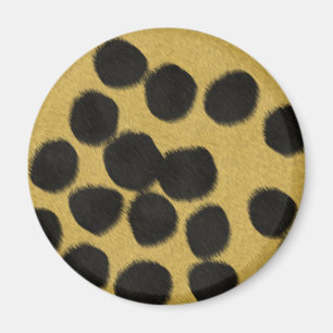 Imã impressão de textura de pelo de leopardo
