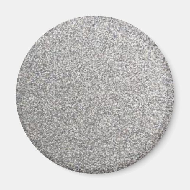IMÃ IMPRESSÃO MAGNET DO GLITTER SILVER (Frente)
