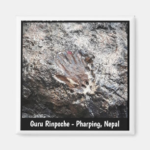 Imã Impressão Mão Guru Rinpoche, Caverna Pharping - 