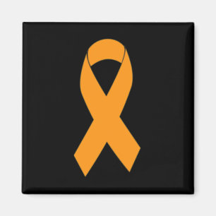 Imã Impressão Múltipla Esclerose Ms Orange Ribbon