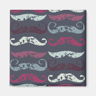 Imã Impressão retro afligido do bigode