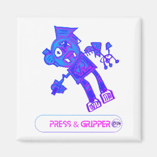 Imã Impressão Robot e Imagem do Gripper