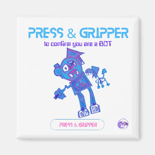 Imã Impressão Robot e Imagem do Gripper