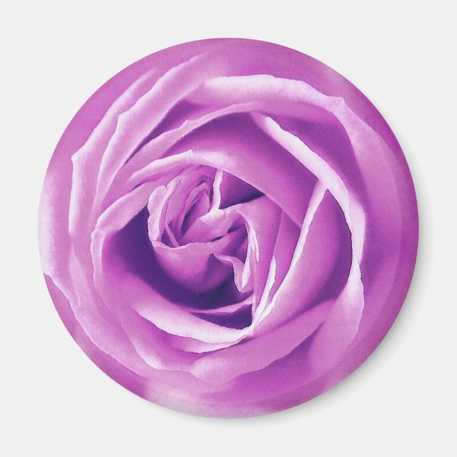 Imã impressão rosa lavanda (Frente)