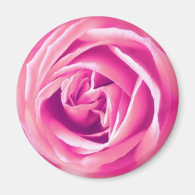 Imã Impressão rosa rosa (Frente)