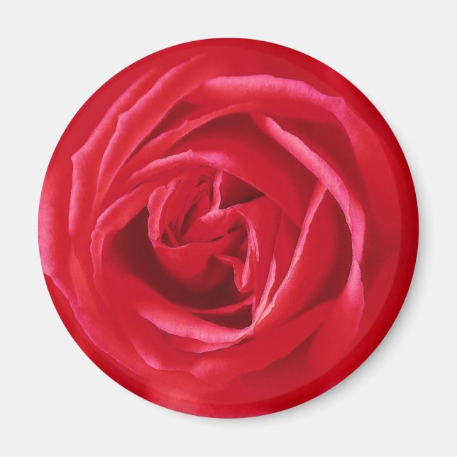 Imã impressão rosa vermelha (Frente)