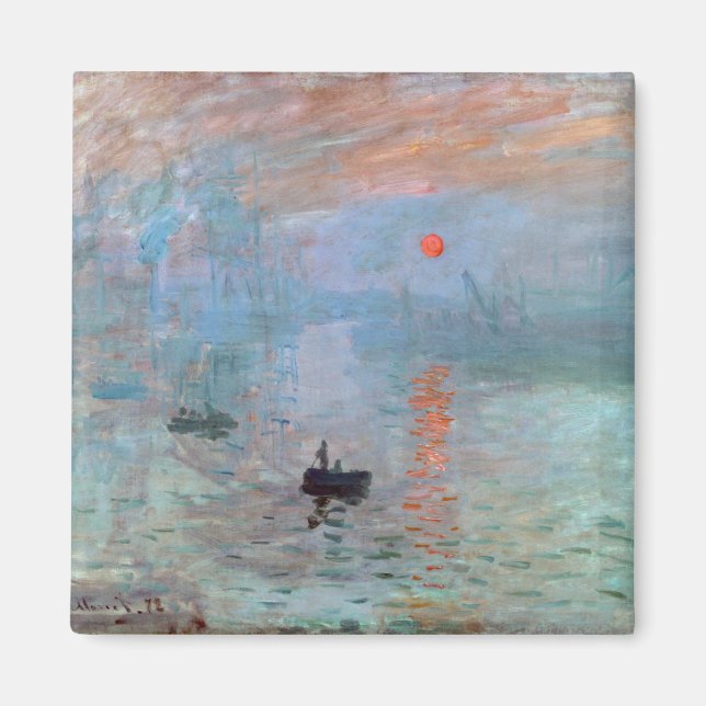 Imã Impressão, Sunrise, Claude Monet, 1872 (Frente)