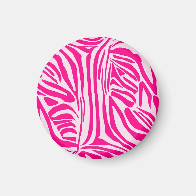 Imã Impressão zebra rosa (Frente)