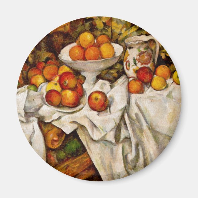 Imã Impressionismo de Impressão de Maçãs e Laranjas de (Frente)