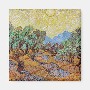 Imã Impressionismo Vincent Van Gogh Olive Trees Famoso