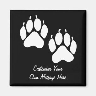 Imã Impressões da pata de urso