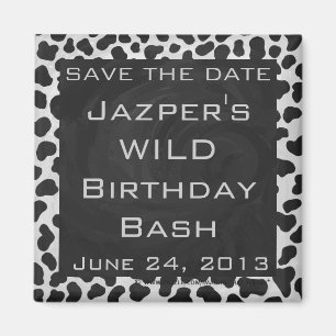 Imã Impressões Dalmáticos, de preto e branco