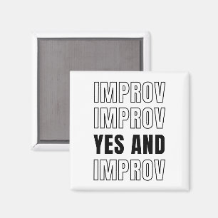 Imã IMPROV SIM E improvisação Comédia